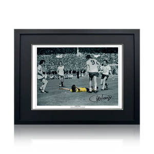 Charlie George Signed Arsenal Image Compact Frame