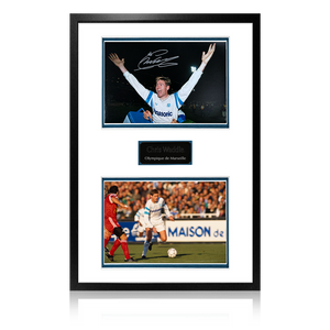 Chris Waddle Signed Olympique de Marseille Iconic Frame