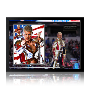 Cody Rhodes Signed Image Iconic Frame (JSA)