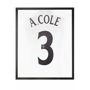 Ashley Cole Signed England Shirt Compact Frame.