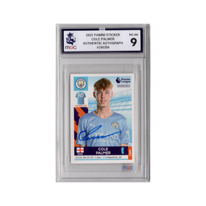 Cole Palmer Signed Manchester City Panini Rookie Sticker
