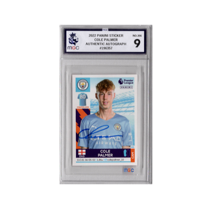 Cole Palmer Signed Manchester City Panini Rookie Sticker