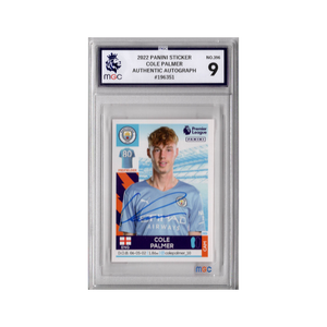 Cole Palmer Signed Manchester City Panini Rookie Sticker