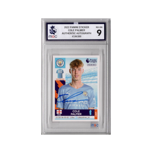 Cole Palmer Signed Manchester City Panini Rookie Sticker