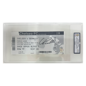 Cole Palmer Signed Chelsea v Burnley Ticket