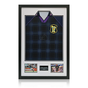 Colin Hendry Signed Scotland 1996 Shirt Premium Frame.