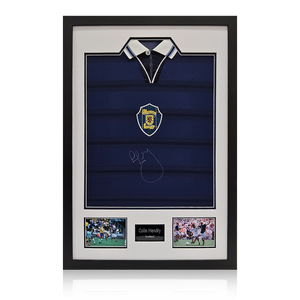 Colin Hendry Signed Scotland 1998 Shirt Premium Frame.