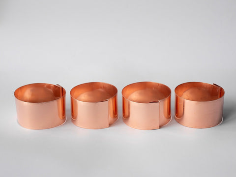 4 x 9cm Heavy Duty Copper Plant Rings Bundle
