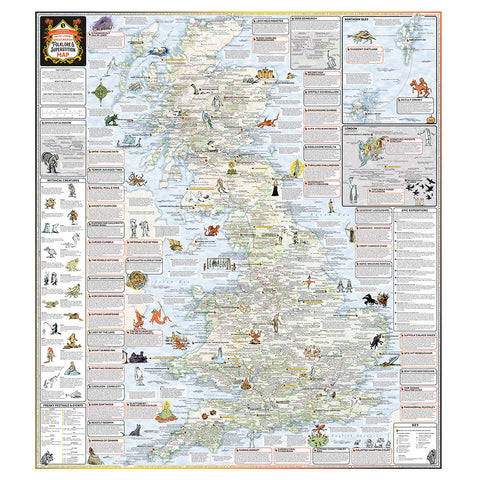Great British Folklore & Superstition Map