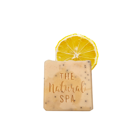 Lemon Sorbet Soap Bar | Lemon, Lemongrass & Poppy Seed Natural Handcrafted Soap | Vegan, Plastic-Free Skincare | 3 Styles Available