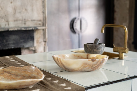 Bol en onyx naturel