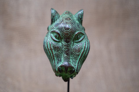 Benin Leopard sculpture - Bronze 26.1