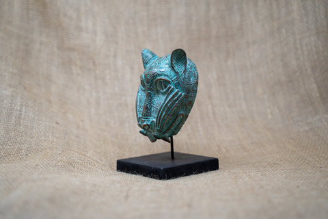 Benin-Leopardenskulptur – Bronze 26.10
