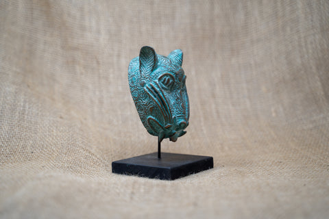 Benin-Leopardenskulptur – Bronze 26.10