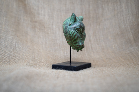 Sculpture de léopard du Bénin - Bronze 26.11