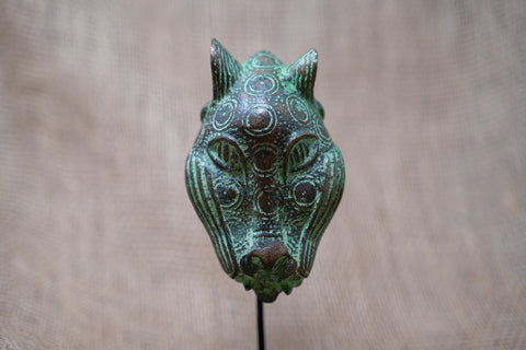 Sculpture de léopard du Bénin - Bronze 26.11