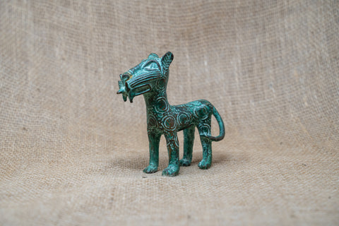 Statue de léopard du Bénin - Bronze 56.14