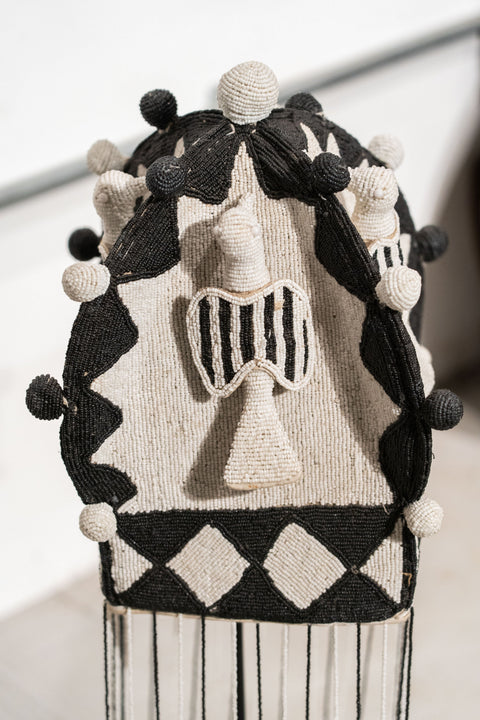 Yoruba-Königskrone Schwarz &amp; Weiß