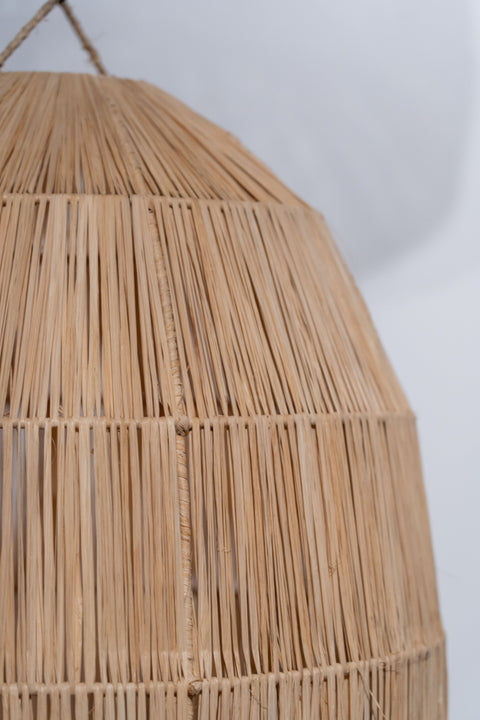 Marokkanischer Lampenschirm aus handgewebter Jute - L
