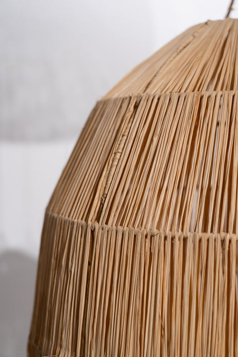 Marokkanischer Lampenschirm aus handgewebter Jute - L