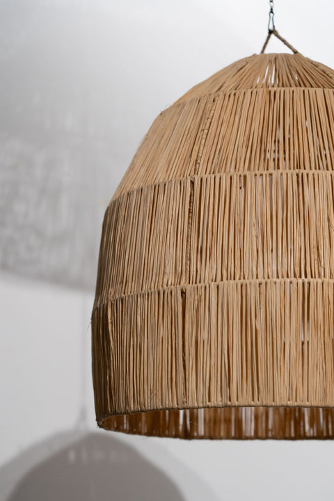 Marokkanischer Lampenschirm aus handgewebter Jute - L