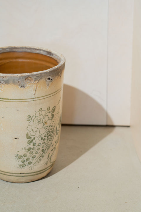 Vintage White Pots