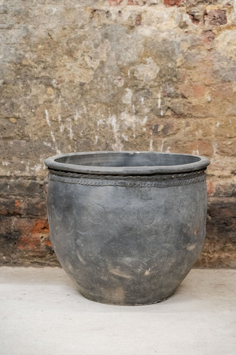 Big Old Grey Asian Pots