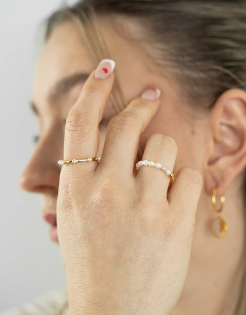 Punkt-Perlen-Ring
