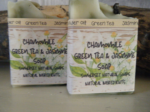 Chamomile Green Tea & Jasmine Vegan Soap 90g