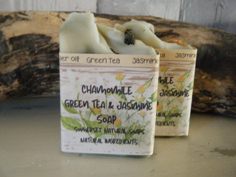 Chamomile Green Tea & Jasmine Vegan Soap 90g