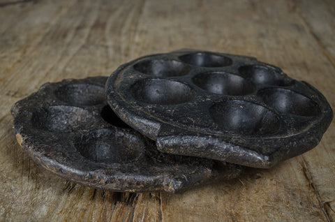 Hand carved stone Indian tealight holder