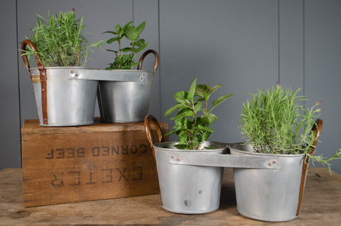 Double bucket planter