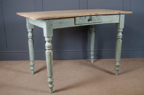 Pitch pine crackle glazed table