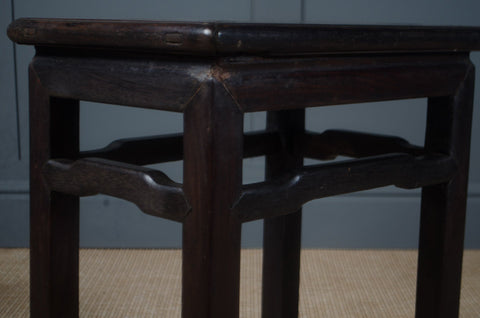 Chinese 19th century rosewood side table
