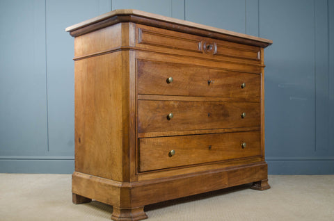 19th century French Ash Louis Philippe Chest of Drawers