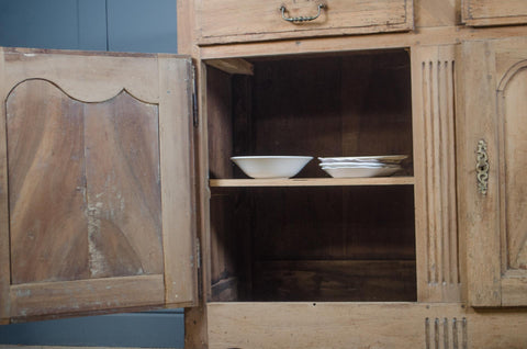 Antique French Bleached Oak Sideboard