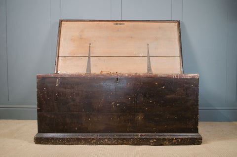 Original Painted Pine Storage Chest