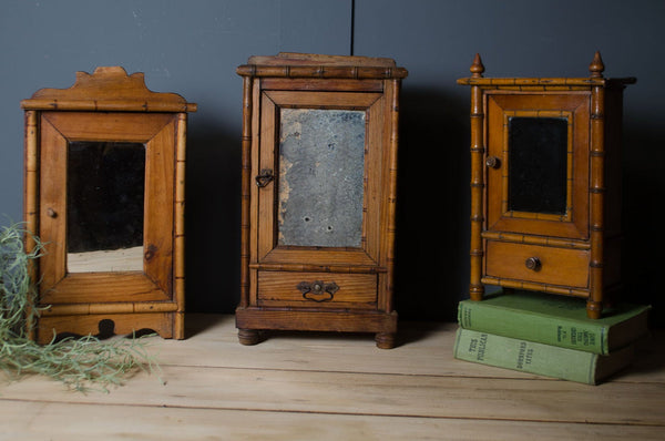Antique french mini armoire cabinets
