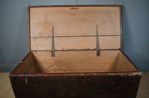 Original Painted Pine Storage Chest