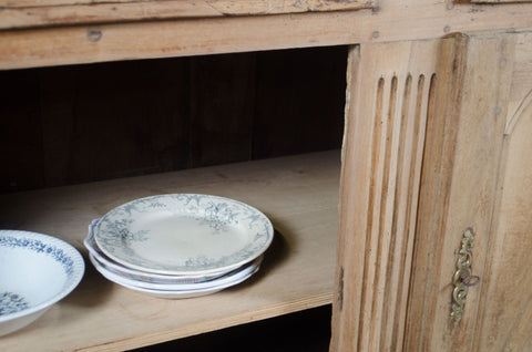 Antique French Bleached Oak Sideboard