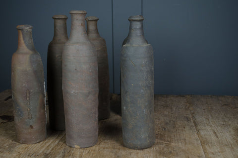 19th Century Normandy stoneware cider bottles