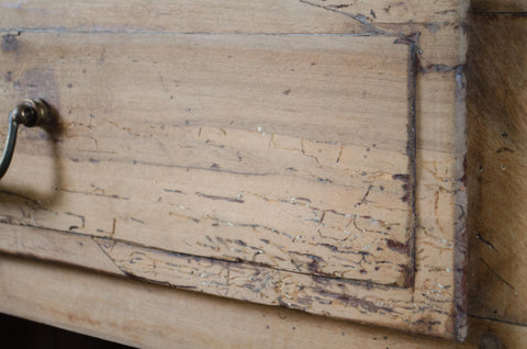 Antique French Bleached Oak Sideboard