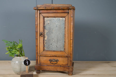 Antique french mini armoire cabinets