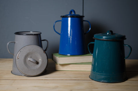 Enamel storage containers