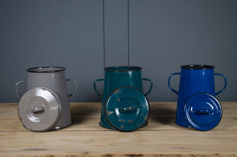 Enamel storage containers