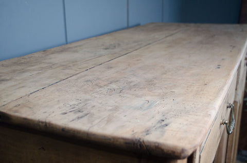 Antique French Bleached Oak Sideboard