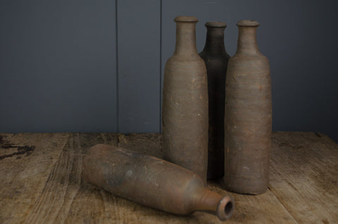 19th Century Normandy stoneware cider bottles