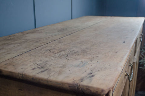 Antique French Bleached Oak Sideboard