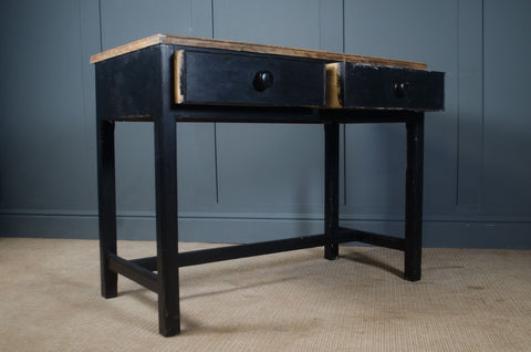 Edwardian ebonised desk