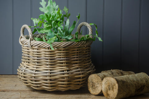 Pumpkin wicker baskets - 3 sizes